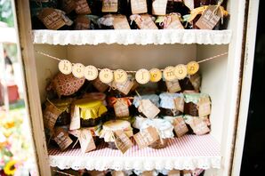 DIY Flavored Jam Wedding Favors