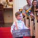 Aqua Ring Bearer Bow Tie and Coral Suspenders
