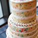 Unfrosted Wedding Cake with Sprinkles