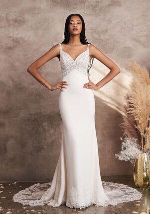 Lillian West 66221 Fit-and-Flare Wedding Dress