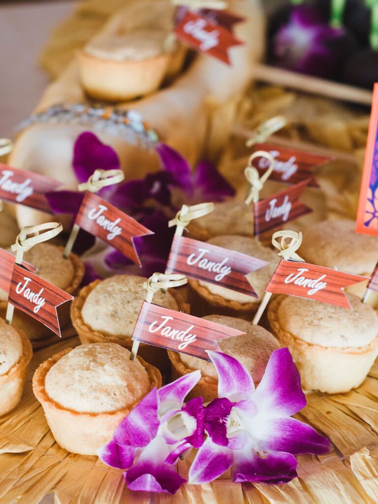 Mini pastry dessert idea for bridal shower. 