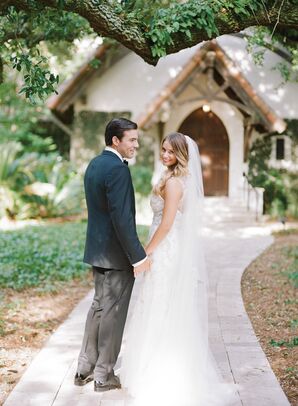 Bridal Down Hairstyle with Romantic Curls
