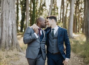 Jonathan and Mawuli's wedding at  Prisidio Golf Course in San Francisco, California, not only represented a culmination of their love, but a blending 
