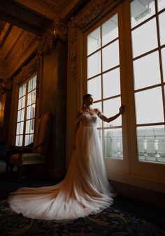 Essense of Australia D3593 A-Line Wedding Dress