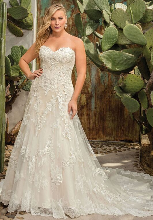 Casablanca Bridal Style 2291 Everly A-Line Wedding Dress - 3