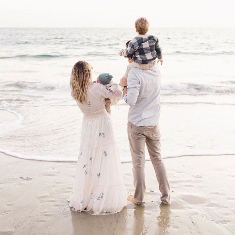 Lauren Conrad and Willliam Tell with children