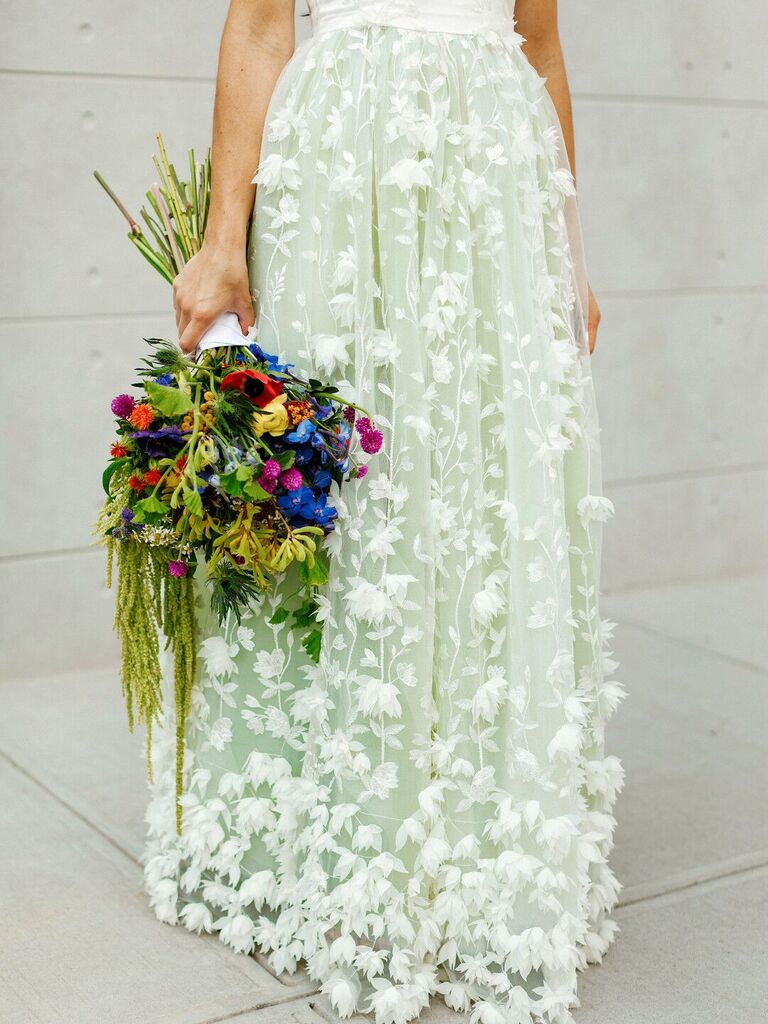 Jewel toned wedding bouquet for the maximalist couple