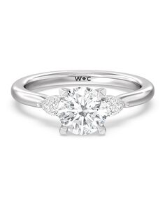 With Clarity Elegant Cushion, Emerald, Pear, Radiant, Round, Oval Cut Engagement Ring