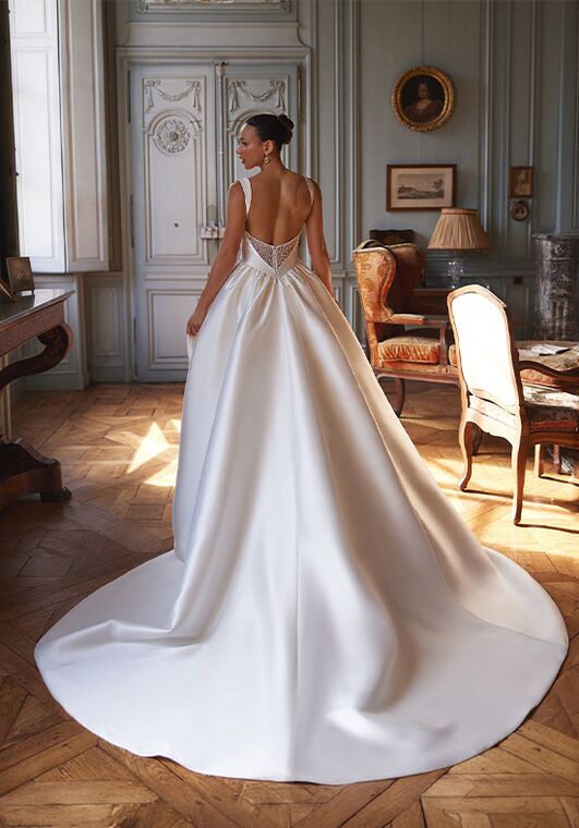 Moonlight Couture H1641 A-Line Wedding Dress - 2