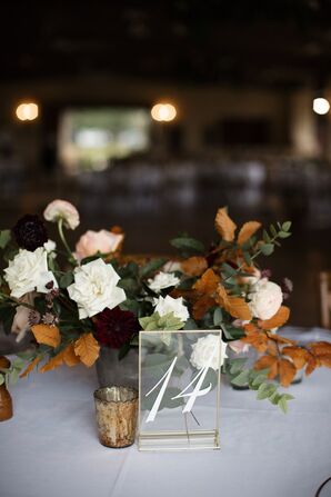 Simple White Floral Centerpieces