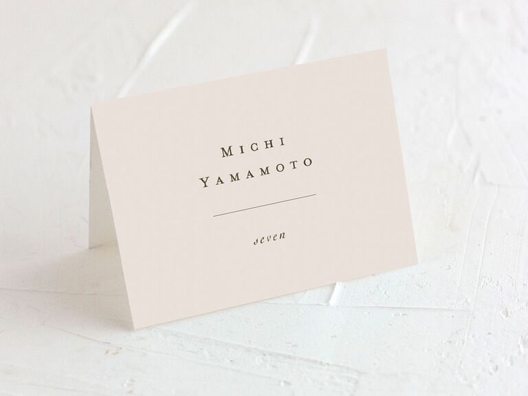 wedding place cards vintage theme
