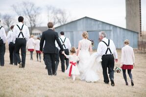 Wedding Party at Chrisman Manor in Oskaloosa, Kansas