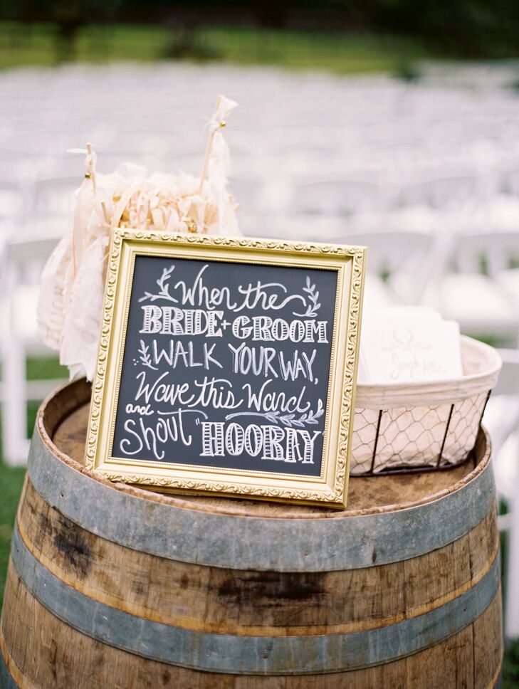Gilded Chalkboard Sign