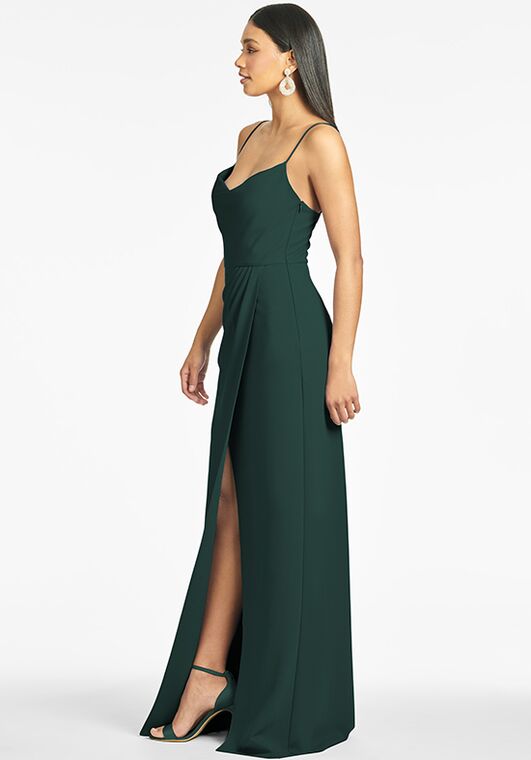 Sachin & Babi Paulina Gown - Emerald Scoop Bridesmaid Dress - 2