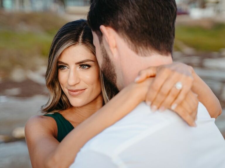 Bride with her hair and makeup done by Refined Beauty Inc. 