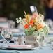 Coral Dahlia Centerpiece