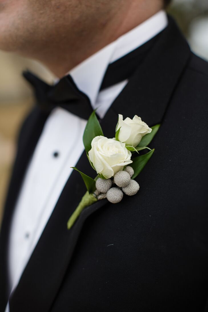 Rose and Brunia Berry Boutonniere