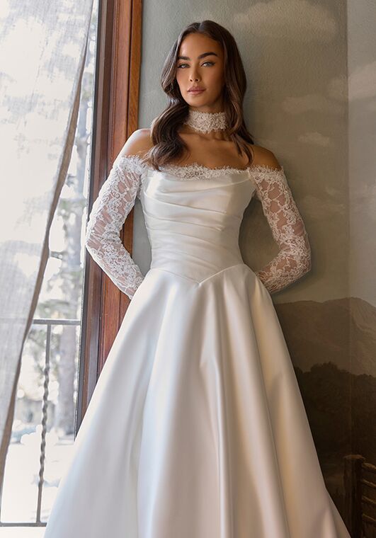 Essense of Australia D4457 A-Line Wedding Dress - 5