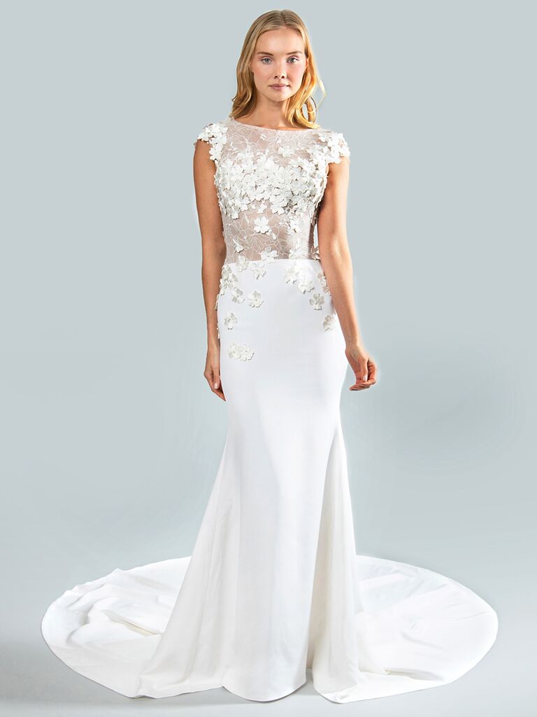 Mark Zunino Blush Wedding Dress