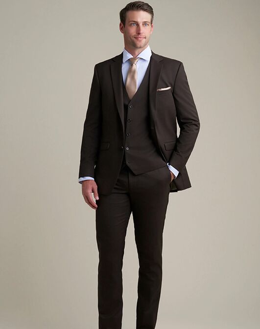 BLACKTIE SAVOY Brown Wedding Suit Brown Tuxedo - 3