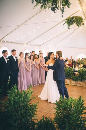 Greenery-Framed Dance Floor