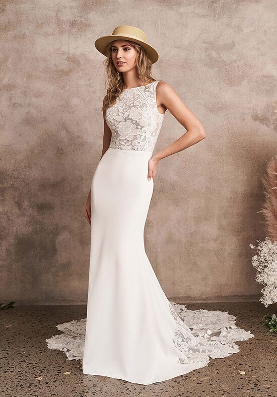 Lillian West 66207 Fit-and-Flare Wedding Dress - 1