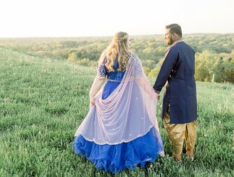Blue themed wedding in Milwaukee, Wisconsin