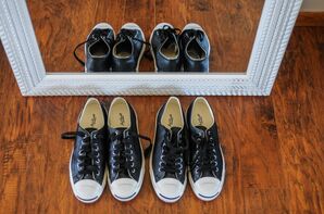 Black and White Converse Sneakers