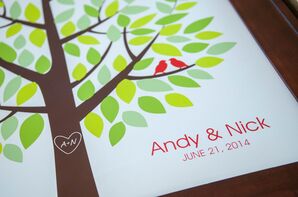 Andy and Nick Tree Wedding Programs