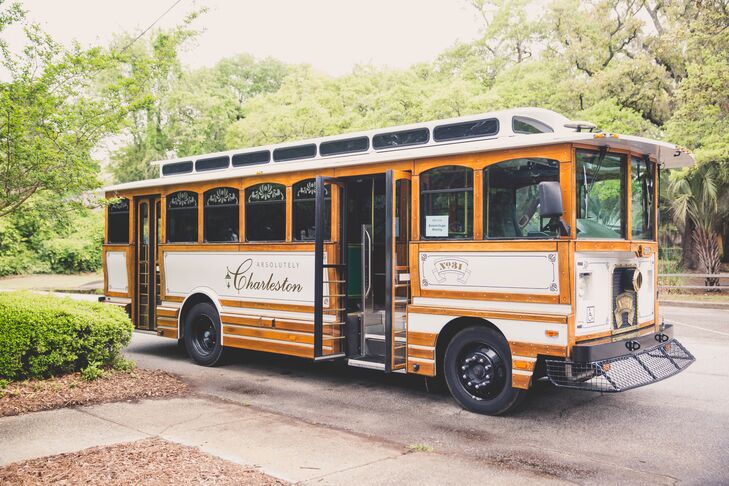 Charleston Trolley Wedding Party Transportation