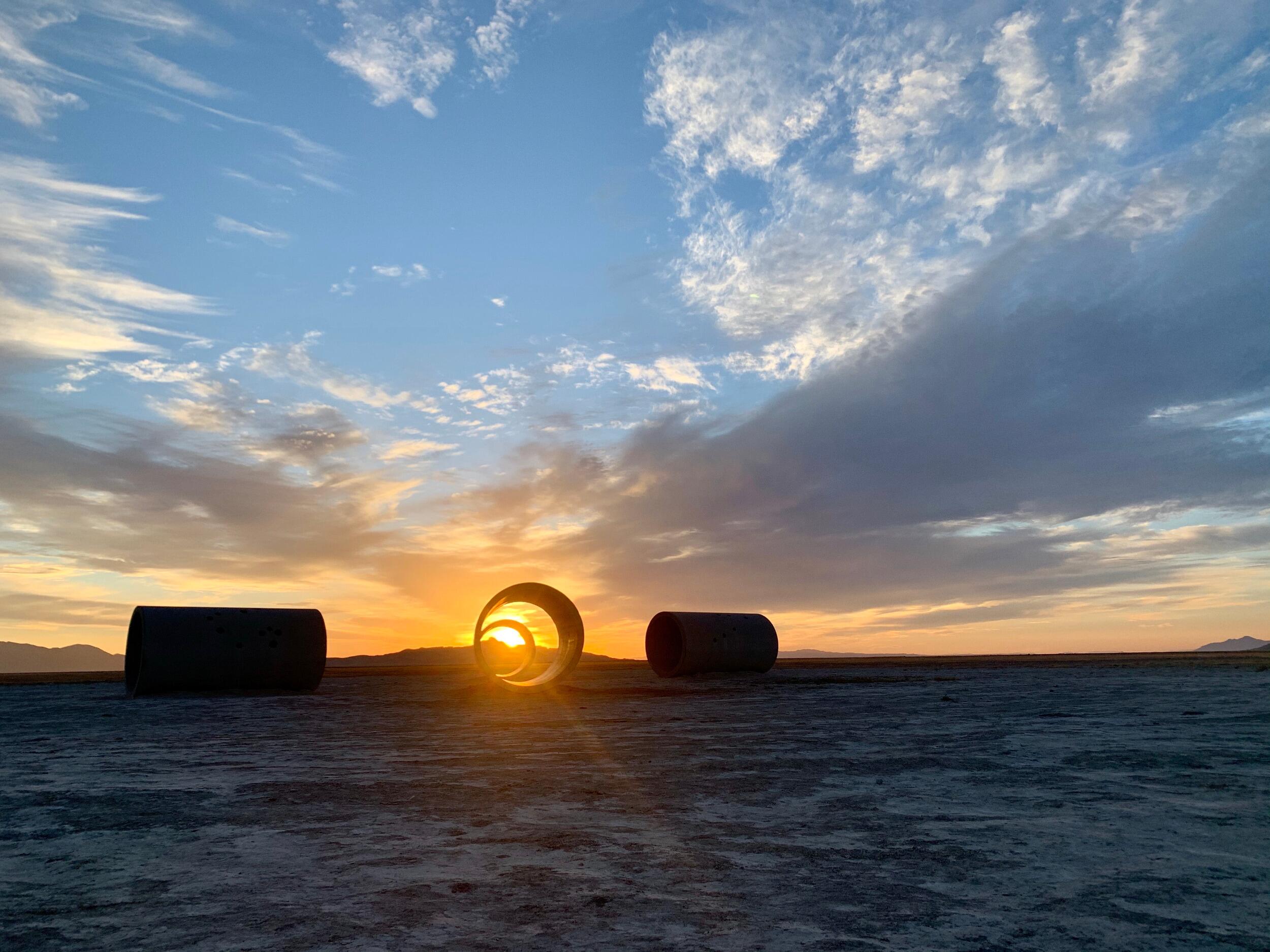 Sun Tunnels (1973-76) by Nancy Holt; Utah
