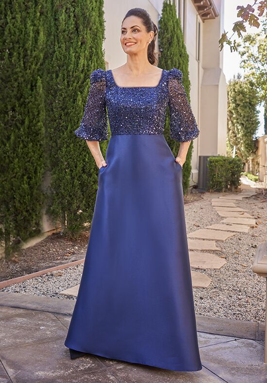 Jade Couture Mother of the Bride by Jasmine K258019 Blue Mother Of The Bride Dress - 1