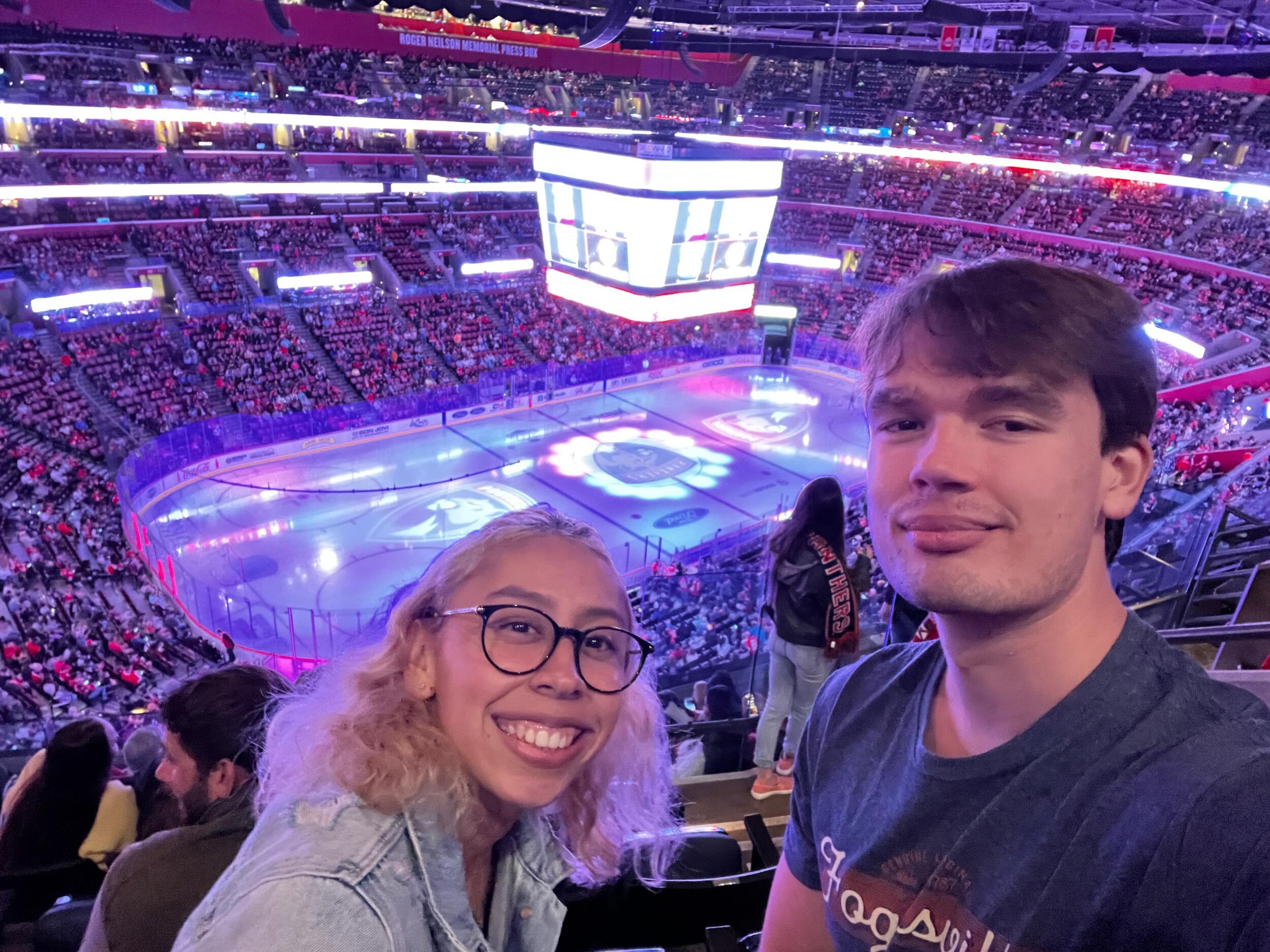 First Hockey Game!!