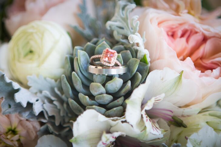 Princess-Cut Morganite Engagement Ring