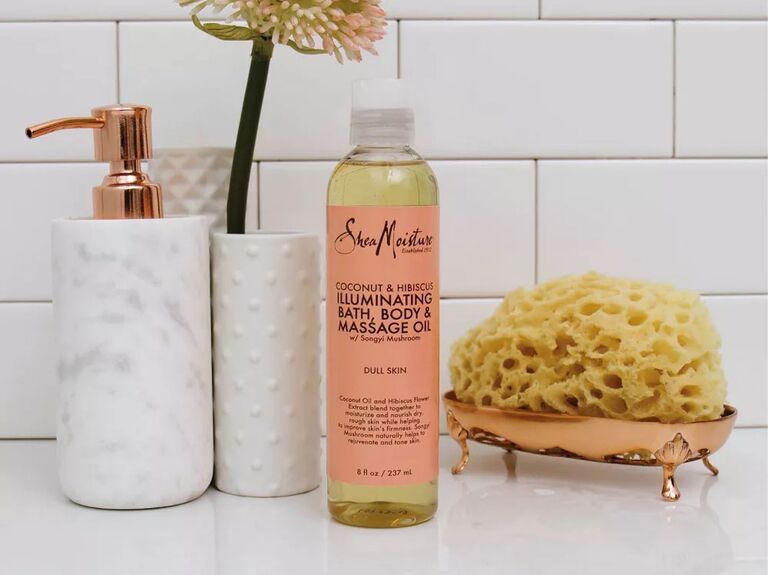 Shea Moisture coconut and hibiscus scented massage oil just because gift