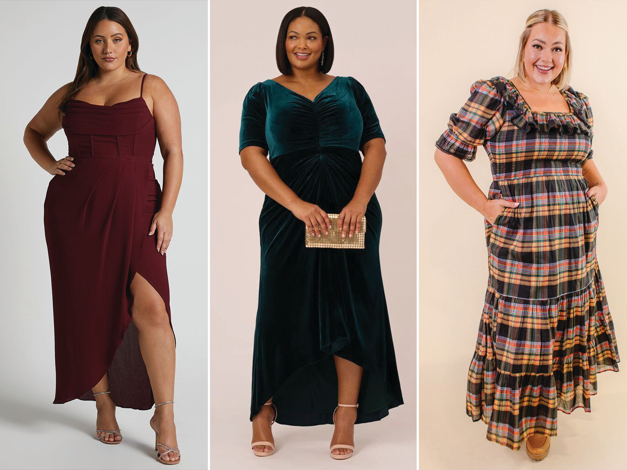 Yours Curve Plus Size Velvet Midi Dress