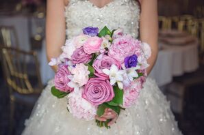 Purple and White Flower Bouquet