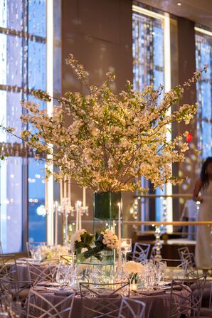 Elegant Cherry Blossom Centerpiece