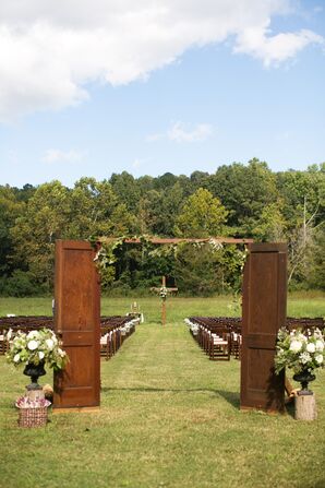 Rustic Ceremony at The Pavilion at Grave Haven