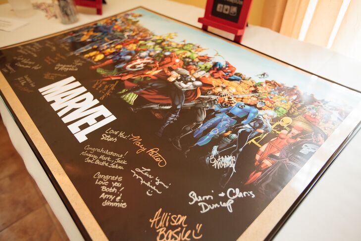Marvel Comic Book Themed Guest Book