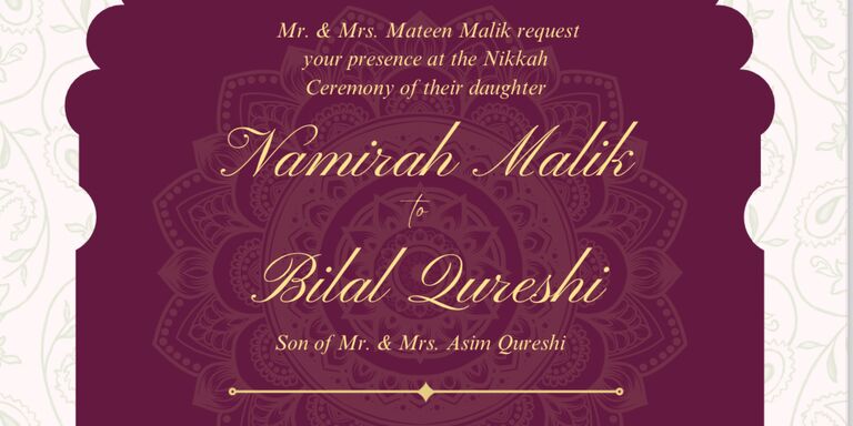 Namirah & Bilal Home Page Banner