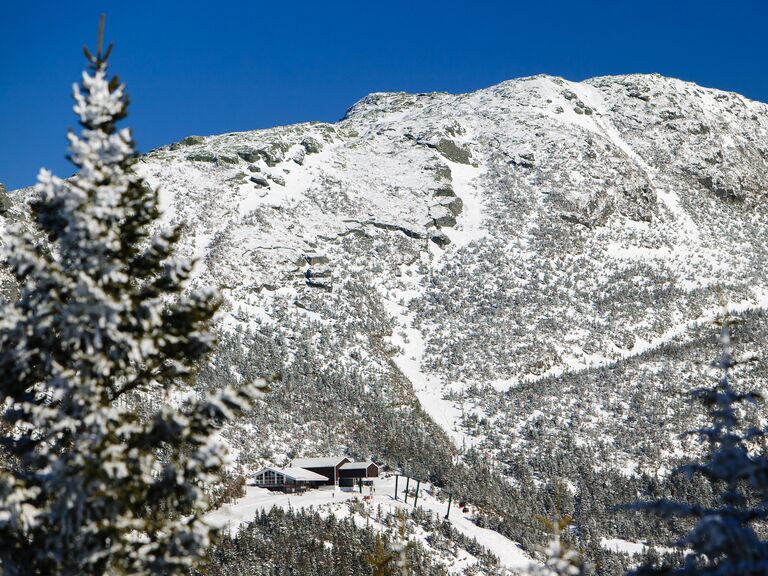 Ski trails on Mt. Mansfield in Stowe, Vermont