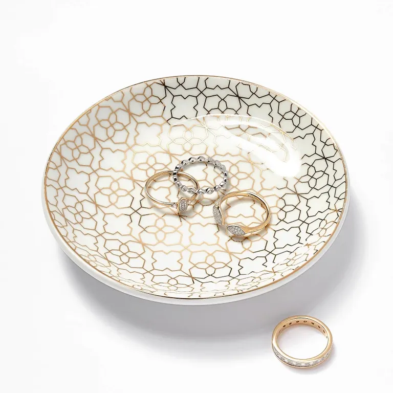 Ceramic Filigree Ring Dish