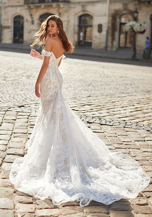 Moonlight Couture H1481 Mermaid Wedding Dress - 2