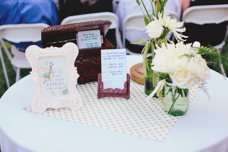 Guest Attendance Cards and Box