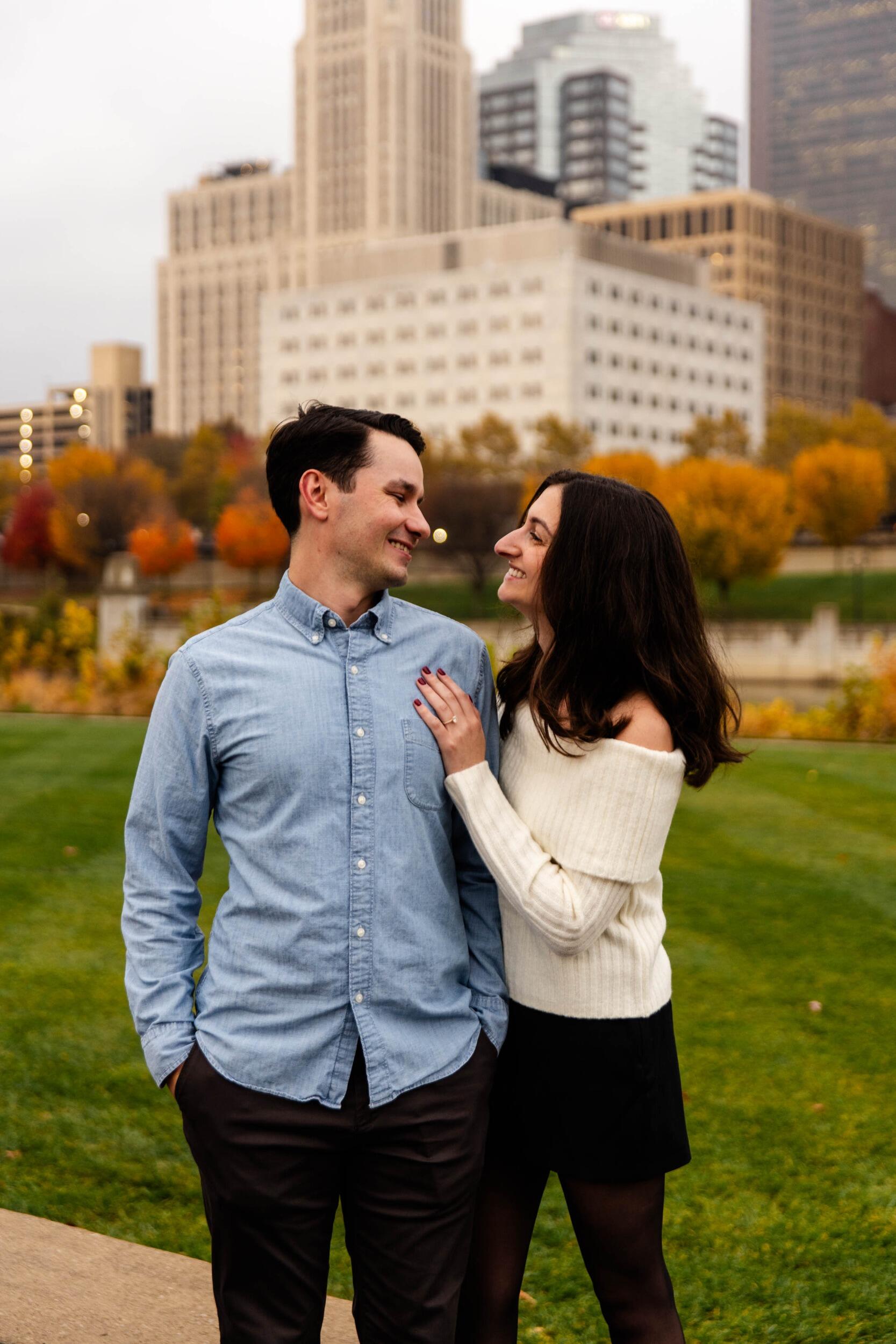 In fall of 2025, Christian and Annmarie were on their way to dinner when Christian surprised Annmarie and proposed in one of their favorite spots in Columbus! It was a weekend to remember.
We are so grateful for all of the memories we've shared, and look forward to the many years of love ahead of us!

