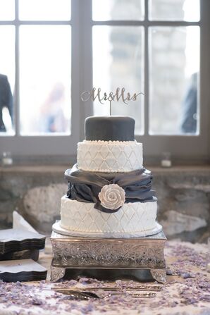 Rustic Purple Wedding Cakes