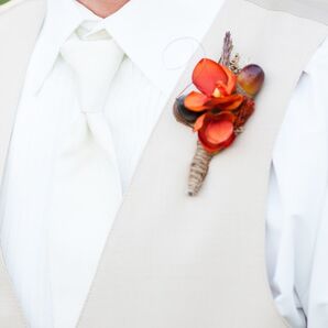Orange Boutonniere