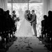 Simple Aisle With Petals and Candles