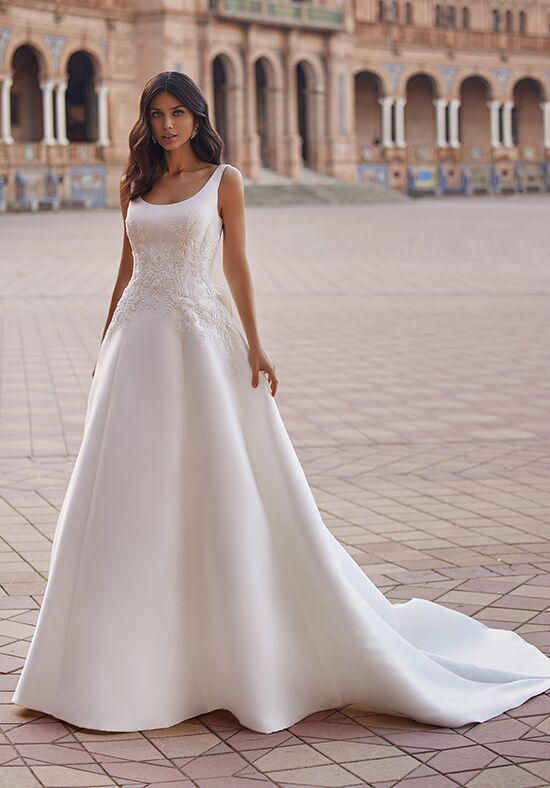 Moonlight Couture H1544 A-Line Wedding Dress - 1